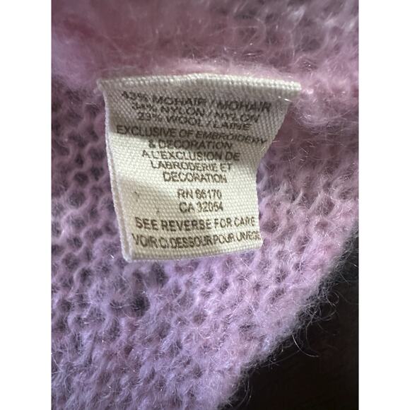 *Flawed* Free People Butterfly Sequin Cardigan Sweater Large Coquet Fairy Whimsy - Picture 12 of 14